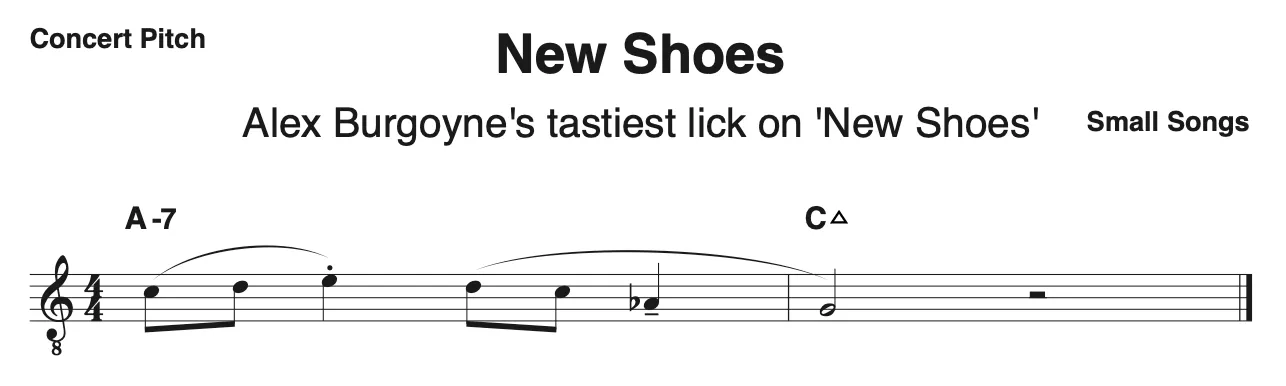 Abhi's favorite line from Alex Burgoyne on 'New Shoes'